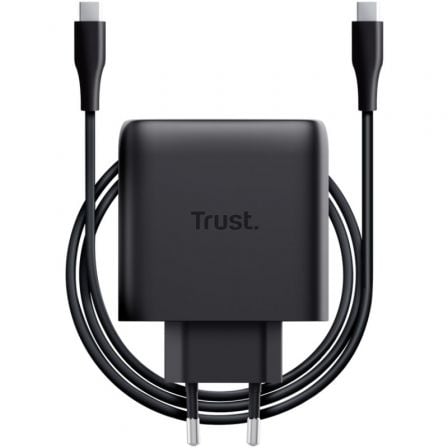 --Cargador de Pared GaN Trust Maxo 65W/ 1xUSB Tipo-C/ Incluye Cable USB Tipo-C/ 65W-