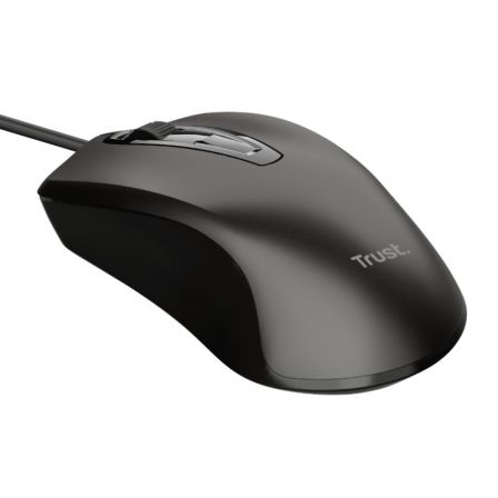 --Ratón Trust Basics Wired Mouse/ Hasta 1200 DPI-