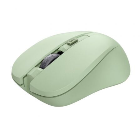 --Ratón Inalámbrico Trust Mydo Silent Wireless/ Hasta 1800 DPI/ Verde-