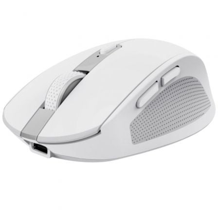 --Ratón Inalámbrico por Bluetooth Trust Ozaa Compact Wireless/ Batería recargable/ Hasta 3200 DPI/ Blanco-