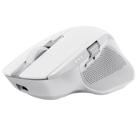 --Ratón Inalámbrico por Bluetooth Trust Ozaa+/ Batería recargable/ Hasta 3200 DPI/ Blanco-