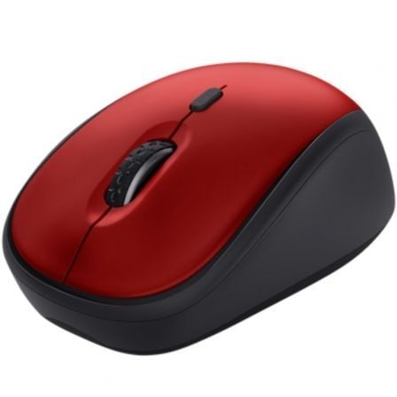 --Ratón Mini Inalámbrico Trust Yvi+ Silent/ Hasta 1600 DPI/ Rojo-