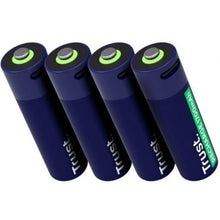 -2-Pack de 4 Pilas AA Trust 25631/ Recargables-2