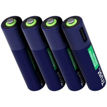 -2-Pack de 4 Pilas AAA Trust 25671/ Recargables-2