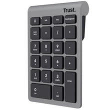 --Teclado Numérico Inalámbrico Trust Xalas Wireless/ Plata-