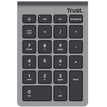 -2-Teclado Numérico Inalámbrico Trust Xalas Wireless/ Plata-2