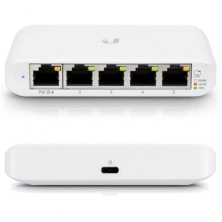 --Switch Gestionado Ubiquiti USW-Flex Mini 5 Puertos/ RJ45 10/100/1000 POE-