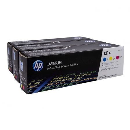 --Tóner Original HP nº131A Multipack/ Cian/ Amarillo/ Magenta-