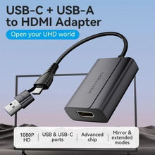 -1-Adaptador Vention ACYHB/ USB Tipo-C Macho/ USB Macho - HDMI Hembra-1