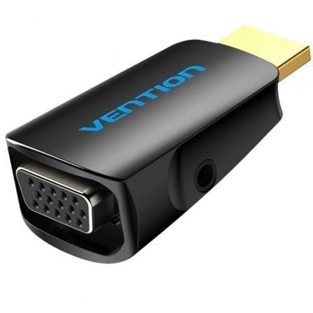 --Adaptador Conversor Vention AIDB0/ HDMI Macho a VGA Hembra/ Audio Jack 3.5mm-