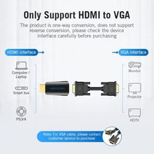 -3-Adaptador Conversor Vention AIDB0/ HDMI Macho a VGA Hembra/ Audio Jack 3.5mm-3