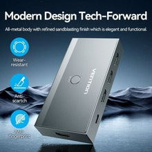 -2-Switch Conmutador 8K HDMI 2.1 Vention AKRH0 HDMI Hembra/ 3x HDMI Hembra/ 1x USB Tipo-C DP-2