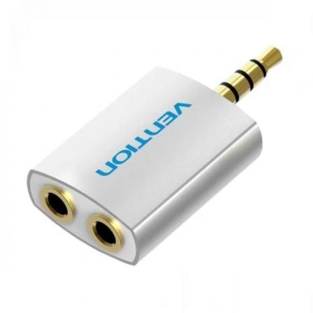 --Adaptador Audio Vention BDAW0/ Jack 3.5 Macho - 2x Jack 3.5 Hembra/ Blanco-