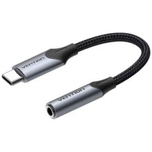 --Conversor USB Tipo-C Vention BGJHA/ USB Tipo-C Macho - Jack 3.5 Hembra/ 10cm-
