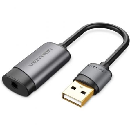 --Tarjeta de Sonido Vention CDJHB/ USB Macho - Jack 3.5 Hembra-