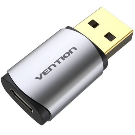 --Tarjeta de Sonido Vention CDMH0/ USB Macho - USB Tipo-C Hembra-