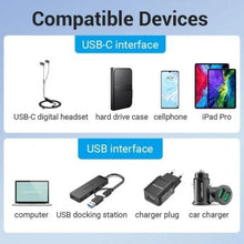 -2-Adaptador USB 3.0 Vention CDPH0/ USB Macho - USB Tipo-C Hembra-2
