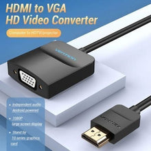 -1-Conversor Vention 42154/ HDMI Macho - VGA Hembra/ 15cm/ Negro-1