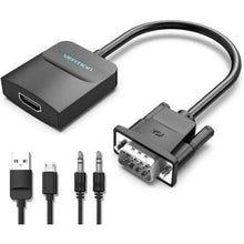 -2-Cable Conversor Vention ACNBD/ VGA Macho - HDMI Hembra/ 50cm/ Negro-2
