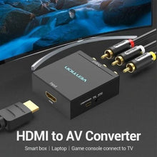 -2-Convertidor HDMI a RCA Vention AEEB0/ HDMI Hembra - RCA Hembra - MiniUSB Hembra-2