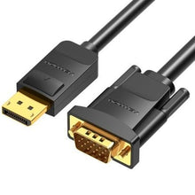 --Cable Conversor Vention HBLBJ/ VGA Macho - DisplayPort Macho/ 5m/ Negro-