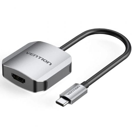 --Conversor Vention TDEHB/ USB Tipo-C Macho - HDMI Hembra/ 15cm/ Plata-