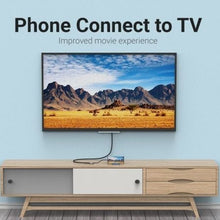 -2-Conversor Vention TDEHB/ USB Tipo-C Macho - HDMI Hembra/ 15cm/ Plata-2