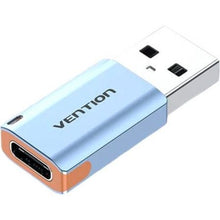 --Adaptador USB 3.1 Vention CUAH0/ USB Tipo-C Hembra - USB Macho/ Azul-