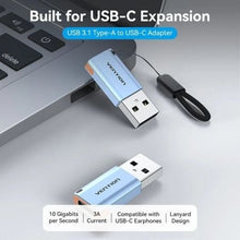 -1-Adaptador USB 3.1 Vention CUAH0/ USB Tipo-C Hembra - USB Macho/ Azul-1