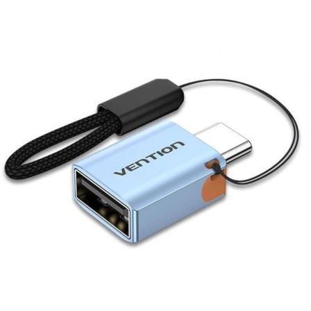 --Adaptador OTG USB 3.1 Vention CUBH0/ USB Tipo-C Macho - USB Hembra/ Azul-
