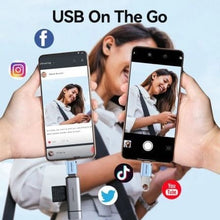 -4-Adaptador OTG USB 3.1 Vention CUBH0/ USB Tipo-C Macho - USB Hembra/ Azul-4