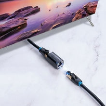 -1-Adaptador Conector Vention RJ45 IPWB0 Cat.7 FTP/ RJ45 Hembra - RJ45 Hembra/ Negro-1