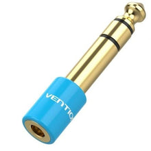 --Adaptador Jack Vention VAB-S01-L/ Jack 6.5 Macho - Jack 3.5 Hembra/ Azul-