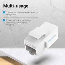 -3-Adaptador Conector RJ45 VDD-B07-W Cat5 UTP/ RJ45 Hembra - RJ45 Hembra/ Blanco-3