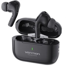 --Auriculares Bluetooth Vention Echo Lite E11 con estuche de carga/ Autonomía 6h/ Negros-