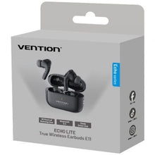 -1-Auriculares Bluetooth Vention Echo Lite E11 con estuche de carga/ Autonomía 6h/ Negros-1