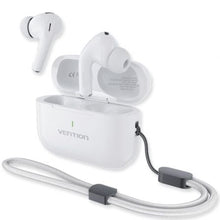 --Auriculares Bluetooth Vention Echo Lite E11 Plus con estuche de carga/ Autonomía 30h/ Blancos-