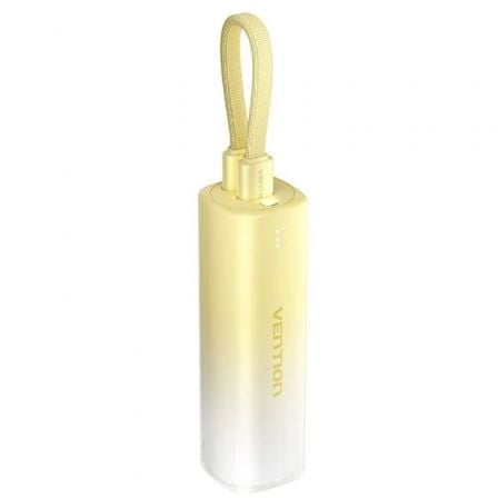 --Powerbank 5000mAh Vention FHWY0/ 20W/ Amarilla-