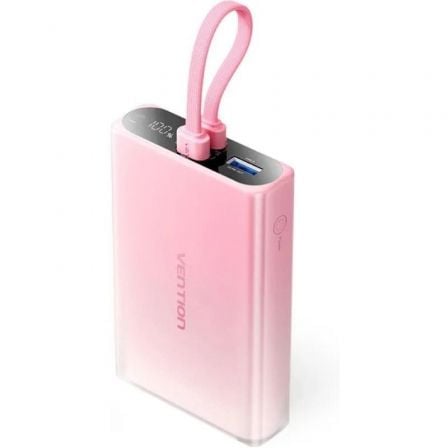 --Powerbank 10000mAh Vention FHZP0/ 22.5W/ Rosa-