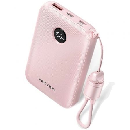 --Powerbank 10000mAh Vention FKAP0-C/ 22.5W/ Rosa-