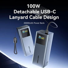 -1-Powerbank 20000mAh Vention FKCH0/ 100W/ Gris-1