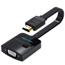 --Cable Conversor Vention 74345/ HDMI Macho/ VGA Hembra/ 15cm/ Negro-