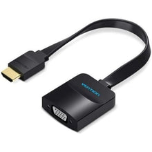 --Conversor Vention 74346/ HDMI Macho/ VGA Hembra - Jack 3.5 Hembra/ 20cm/ Negro-