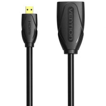 --Cable Alargador Micro HDMI 4K Vention ABBBF/ Micro HDMI Macho - HDMI Hembra/ 1m/ Negro-