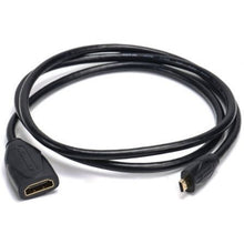 -1-Cable Alargador Micro HDMI 4K Vention ABBBF/ Micro HDMI Macho - HDMI Hembra/ 1m/ Negro-1