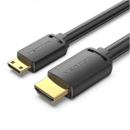 --Cable HDMI 4K Vention AGHBF/ HDMI Macho - Mini HDMI Macho/ 1m/ Negro-