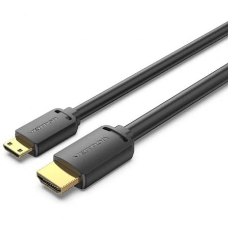 --Cable HDMI 4K Vention AGHBH/ HDMI Macho - Mini HDMI Macho/ 2m/ Negro-