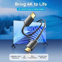 -1-Cable HDMI 2.0 4K Vention ALJBH/ HDMI Macho - HDMI Macho/ 2m/ Negro-1