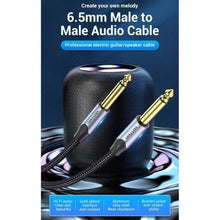 -3-Cable Estéreo Vention BASHG/ Jack 6.5 Macho - Jack 6.5 Macho/ 1.5m/ Gris-3