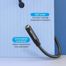 -2-Cable Estéreo Vention BBZBD/ Jack 3.5 Macho - Jack 3.5 Hembra/ 50cm/ Negro-2